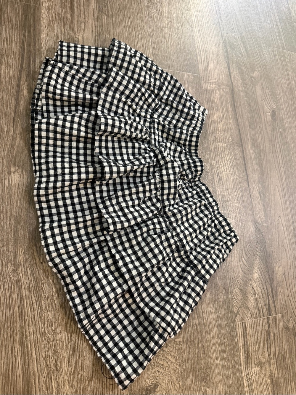 Wild Fable Gingham White/Black Skirt